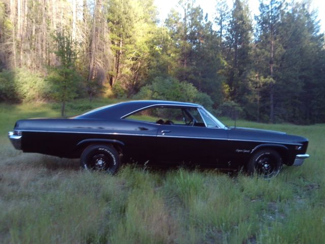 1966 chevy impala # matching 396 muncie 4speed 12 bolt real ss black on black CA 1966 Chevrolet Impala ss