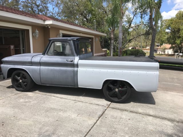 1966 CHEVY TRUCK BIG BACK WINDOW SWB FLEETSIDE C10 5.3 LS SWAP AUTO A/C 1966 Chevrolet C-10