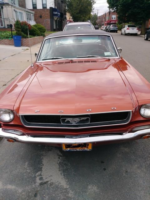 1966 Classic Ford Mustang Rare Emberglow Oragnge 1966 Ford Mustang Deluxe Pony Interior Vinyl Top