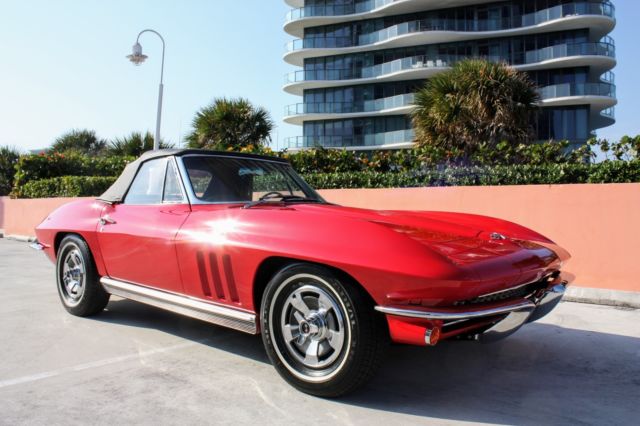 1966 Corvette Convertible 1 Owner 4spd Pwr Teak Showroom Cond 1966 Chevrolet Corvette 1 Owner 4 Speed Manual A/C Teak Power
