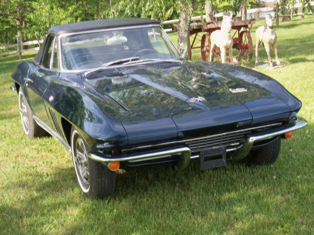 1966 Corvette Convertible - Rare Laguna Blue - Number's Matching 1966 Chevrolet Corvette