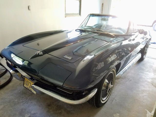 1966 Corvette convertible roadster 4 speed Laguna Blue 1966 Chevrolet Corvette