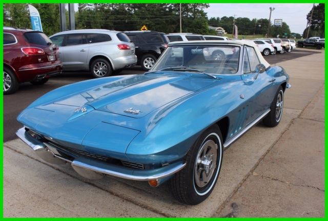 1966 Corvette Convertible Stingray Marina Blue 4 Speed 383 Stroker Leather A/C 1966 Chevrolet Corvette 1966 Corvette Stingray Convertible