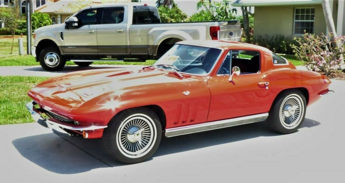 1966 Corvette Coupe <65000 Mi Fresh 2017 Redo w 327/325 HP A/C PS PW KO Wheels 1966 Chevrolet Corvette