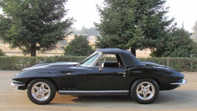 1966 Corvette Roadster Convertible, Factory Black, Matching #'s, 59827 Miles 1966 Chevrolet Corvette Convertible