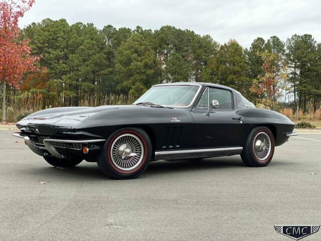 1966 Corvette Stingray 427 Coupe Tuxedo Black Red interior Frame Off restored 1966 Chevrolet Corvette