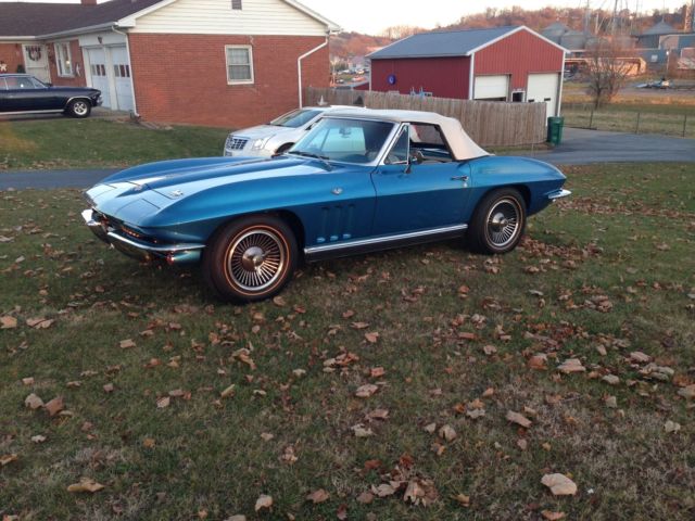 1966 CORVETTE STINGRAY CONVERTIBLE L79 327/350HP FULL BODY OFF RESTORATION 1966 Chevrolet Corvette Roadster