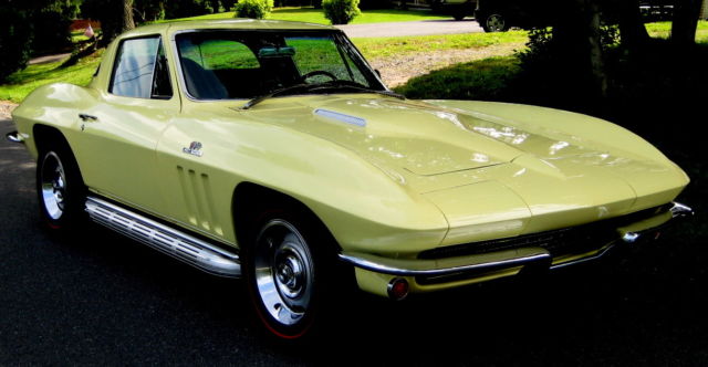1966 Coupe,Sunfire Yellow/Black,Rebuilt 425hpBig Block NOM,4spd,35k Actual Miles 1966 Chevrolet Corvette