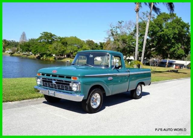1966 Ford F-100 Custom Cab Short Bed 352 V8 code L Holly Green - photo 2