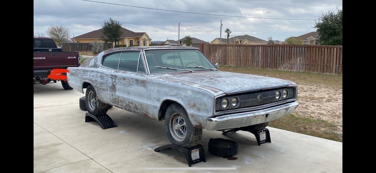 1966 Dodge Charger Coupe Grey RWD Automatic 1966 Dodge Charger