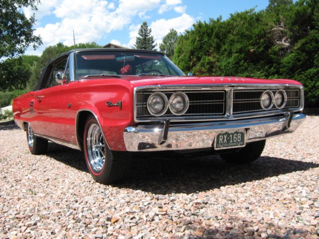 1966 Dodge Coronet 500 Convertible 383 cid 4 bbl V8. Highly reconditioned. 1966 Dodge Coronet 500