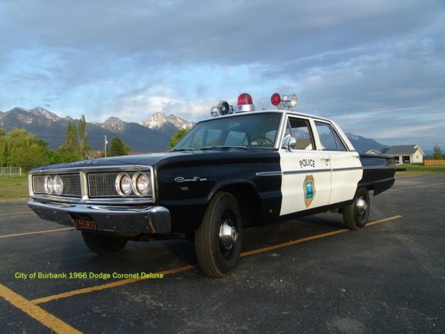 1966 Dodge Coronet POLICE PACKAGE 4dr sedan 1966 Dodge Coronet POLICE CAR