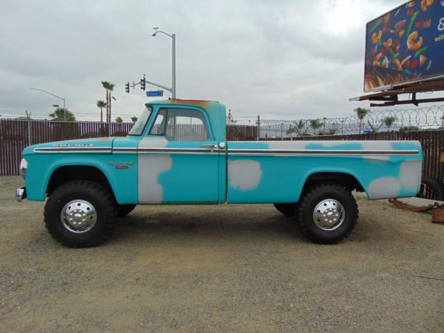 1966 Dodge Power Wagon 3/4 Ton 4x4 Pickup W200 Sweptline Truck 1966 Dodge Power Wagon Camper Special