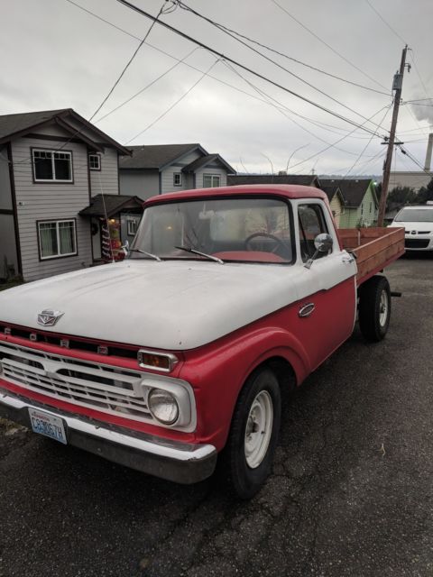 1966 F-250 Twin I-Beam W/ Rebuilt 352FE 1966 Ford F-250 Red/White