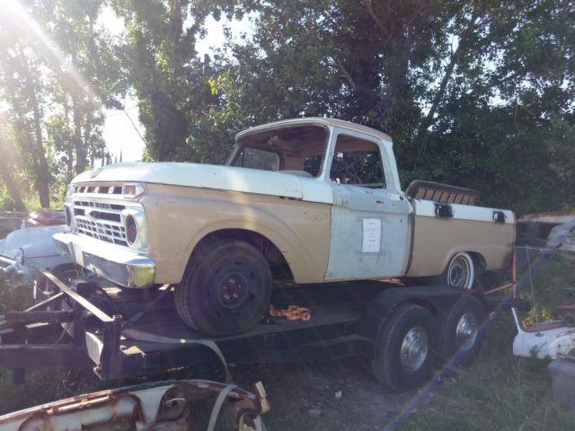 1966 F100 Short Bed Styleside crown vic front clip 1966 Ford F-100