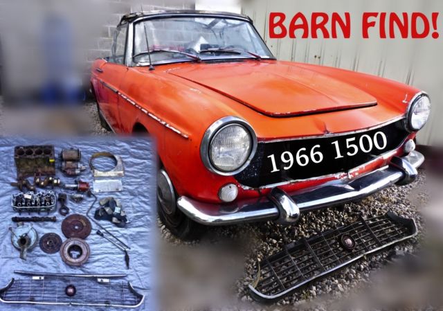 1966 Fiat 1500 Cabriolet 118K