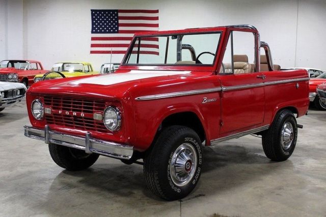 1966 Ford Bronco 26054 Miles Red Convertible 6 Cylinder 3 Speed Manual 1966 Ford Bronco --