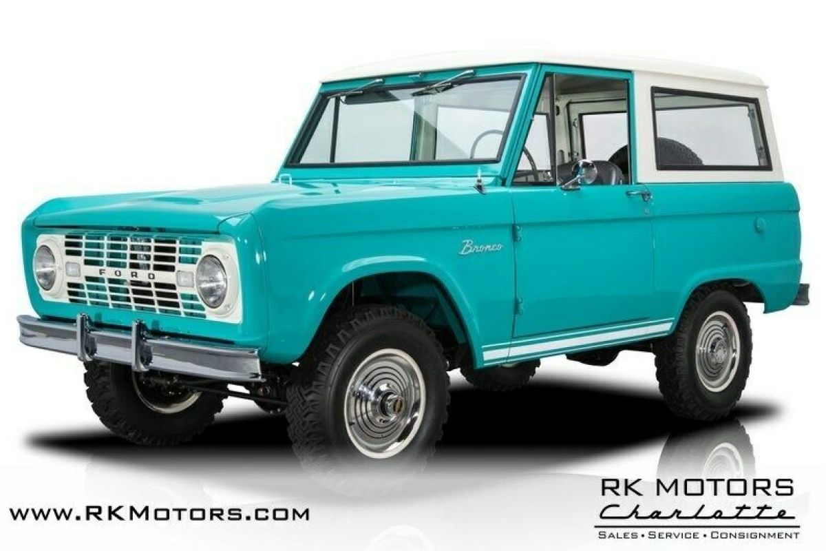 1966 Ford Bronco Caribbean Turquoise SUV 170 Inline 6 1966 Ford Bronco
