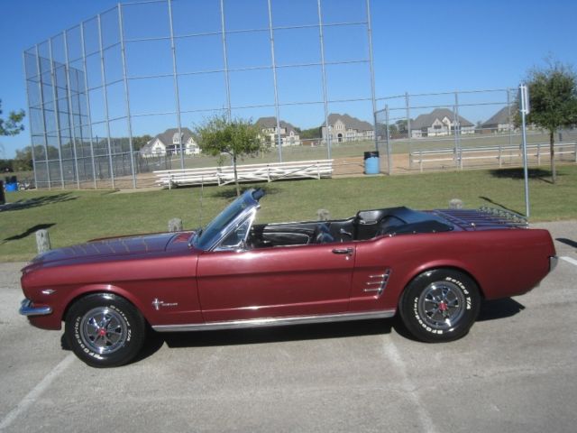 1966 Ford Convertible Mustang 289 C-CODE Power Top 1966 Ford Mustang Convertible