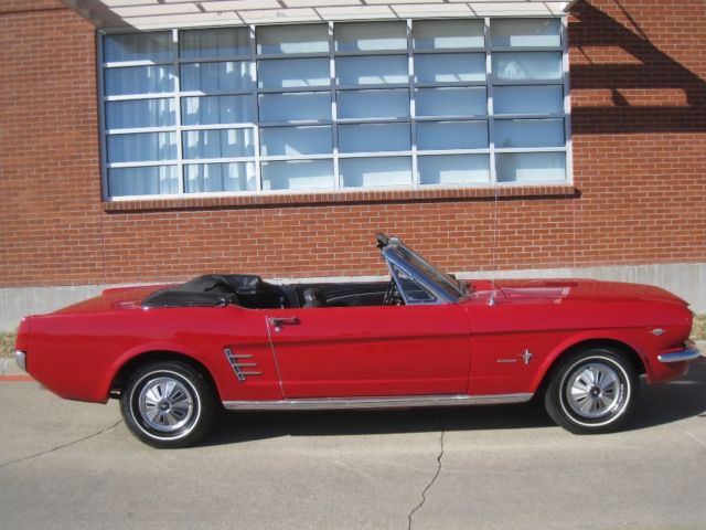 1966 Ford Convertible Mustang 289 C-CODE Power Top & Powersteering 1966 Ford Mustang Convertible