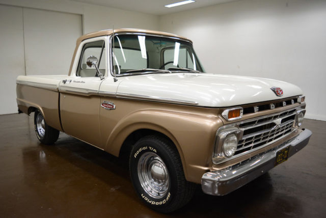 1966 Ford F-100 31249 Miles Champagne Pickup Truck 390 V8 3 Speed Manual 1966 Ford F-100 --