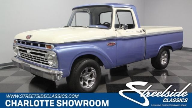 1966 Ford F-100 Custom Cab Pickup Truck 302 V8 3 Speed Automatic Classic Vintage 1966 Ford F-100 Custom Cab