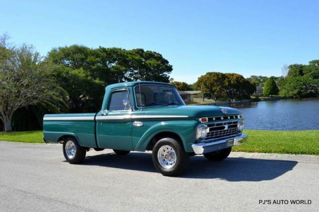 1966 Ford F-100 Custom Cab Short Bed 352 V8 code L Holly Green - photo 2
