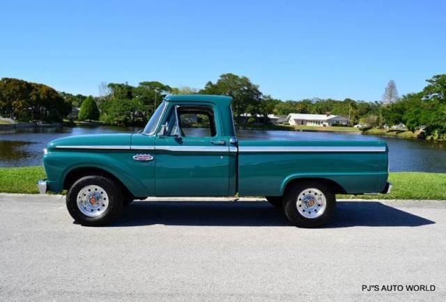 1966 Ford F-100 Custom Cab Short Bed 352 V8 code L Holly Green - photo 3