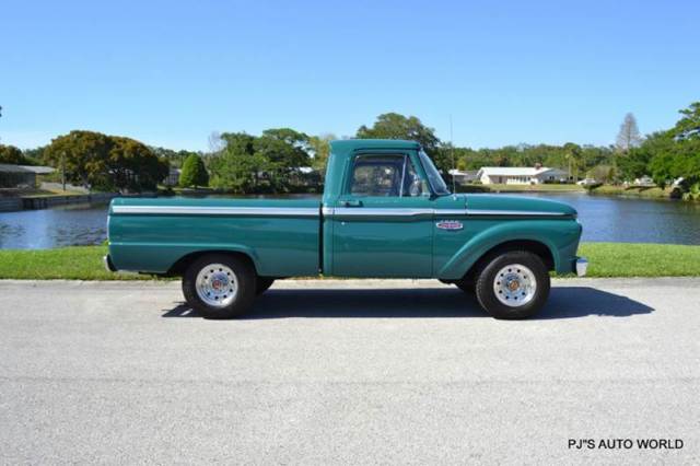 1966 Ford F-100 Custom Cab Short Bed 352 V8 code L Holly Green - photo 6