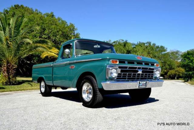 1966 Ford F-100 Custom Cab Short Bed 352 V8 code L Holly Green - photo 9