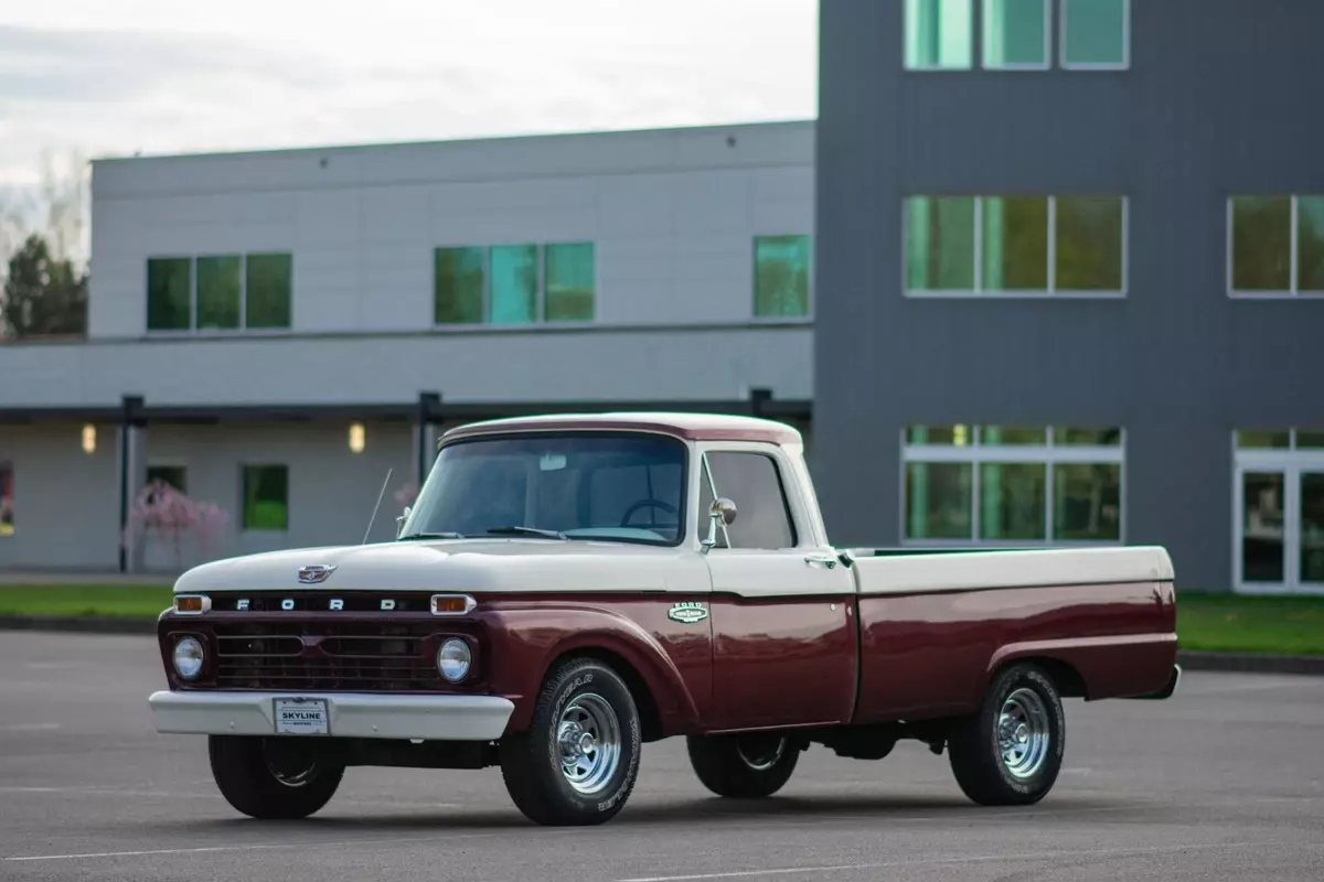 1966 Ford F-100 Pickup Truck - Custom Paintjob - 3 on a Tree - 3-Speed 1966 Ford F-100