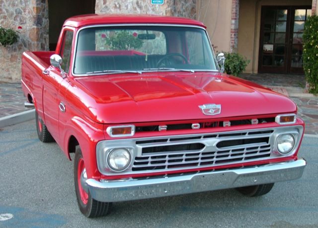 1966 FORD F-100 RED CLASSIC SHORTBED PICK-UP TRUCK RESTORED~MOTIVATED SELLER~OBO 1966 Ford F-100