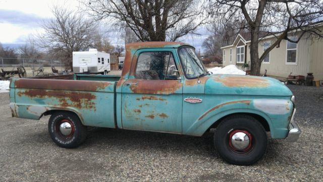 1966 Ford F-100 V8 Automatic Short Bed In Original Patina 1966 Ford F-100