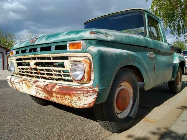 1966 Ford F100 1/2 Ton Short Bed Step Side Pickup Patina Hot Rod Rat Rod FoMoCo 1966 Ford F-100