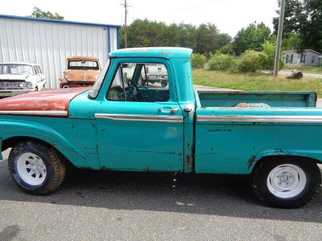 1966 Ford F-100 CUSTOM SHORT BED RUNS GOOD 351 - photo 5