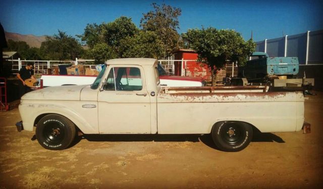 1966 ford F100 445 FE Stroker Motor DJM Suspension Power Steering Disc Brakes 1966 Ford F-100 Custom Cab