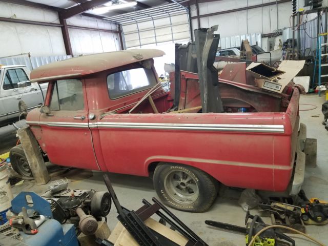 1966 Ford F100 66 TRUCK V8 CUSTOM CAB PROJECT 1966 Ford F-100 Custom Cab