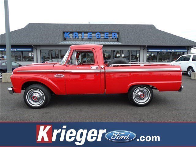 1966 FORD F100 Custom Cab 17326 Miles Red Custom Cab 390 CI V8 Engine Automatic 1966 Ford F-100 Custom Cab