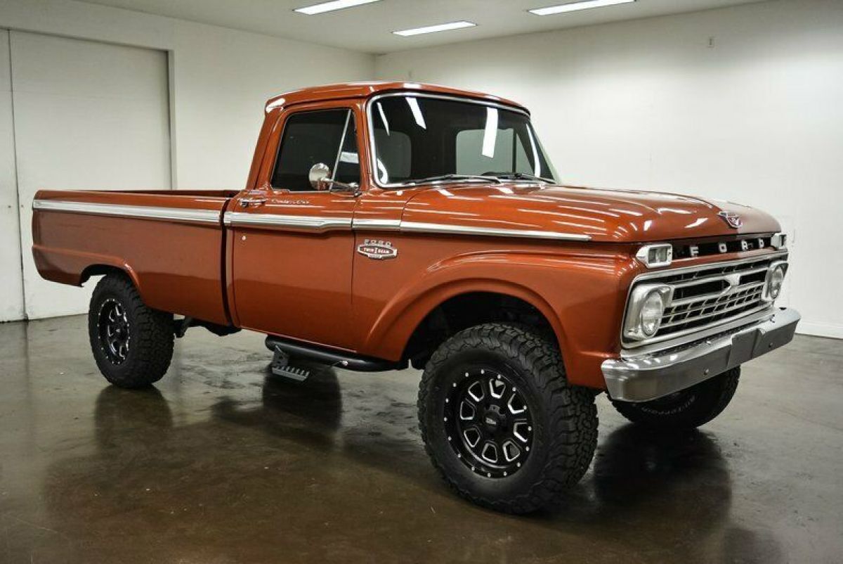 1966 Ford F100 Custom Cab 35 Miles Rust Truck 390 Ford V8 C6 Automatic 1966 Ford F-100 Custom Cab
