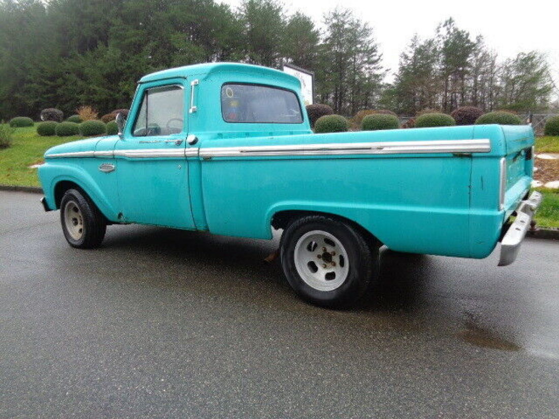 1966 FORD F100 CUSTOM CAB SHORT BED 61 000 K 302 V8 3 SPD 1 OWNER! FACTORY PAINT 1966 Ford F-100 CUSTOM CAB 1 OWNER V8 BARN FIND