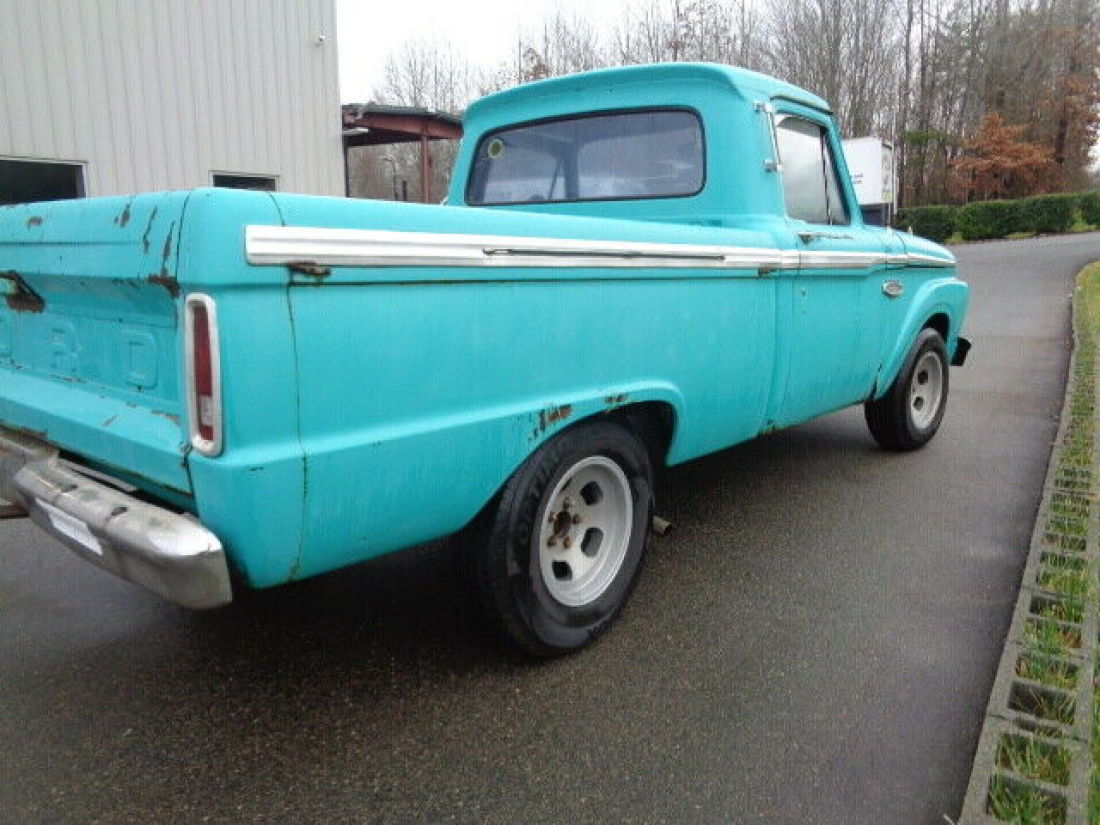 1966 Ford F-100 CUSTOM CAB 1 OWNER V8 BARN FIND - photo 6