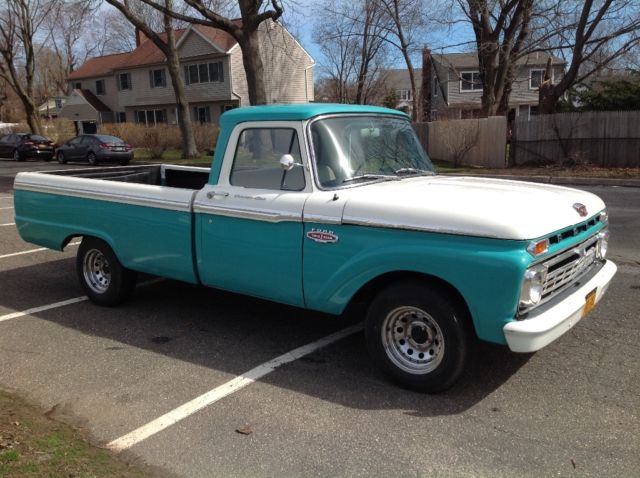 1966 Ford F100 Custom Cab V8 Long Bed Pick Up Truck pickup f-100 1966 Ford F-100 Custom Cab