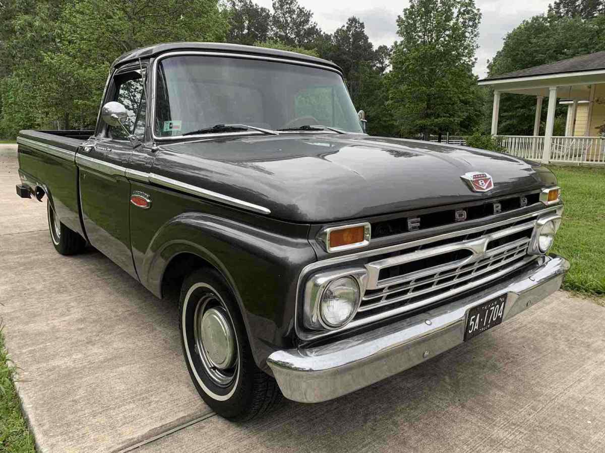 1966 Ford F100 Pickup Grey RWD Automatic 1966 Ford F100