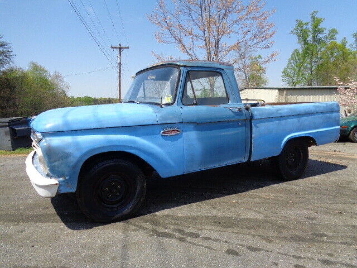 1966 FORD F100 SHORT BED REBUILT 289 3 SPEED RUNS GREAT 44,000 MILES 1966 Ford F-100
