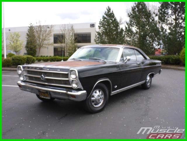 1966 Ford Fairlane XL 2 Owner Muscle Classic Factory Black 1966 Ford Fairlane Beautiful Sun Baked Patina V8 Buckets Console Car!