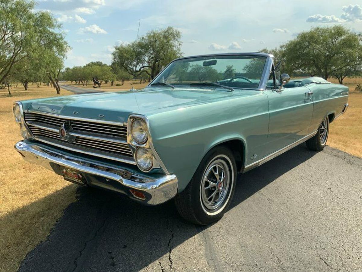 1966 Ford Fairlane XL Convertible 20320 Miles Medium Turquoise Metallic Converti 1966 Ford Fairlane XL Convertible