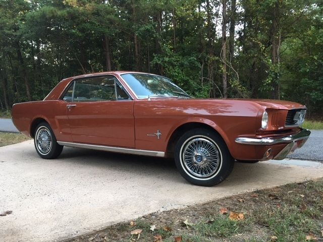 1966 Ford Mustang, 2 Door Coupe, Emberglo, Parchment Interior 1966 Ford Mustang