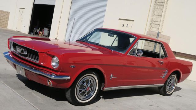 1966 FORD MUSTANG 289 C CODE! P/S! CANDYAPPLE RED! CLEAN! NEW PAINT! 1966 Ford Mustang 289 C CODE! P/S! CANDYAPPLE RED! CLEAN! NEW PAINT!