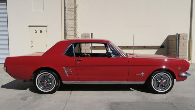 1966 Ford Mustang 289 C CODE! P/S! CANDYAPPLE RED! CLEAN! NEW PAINT! - photo 3