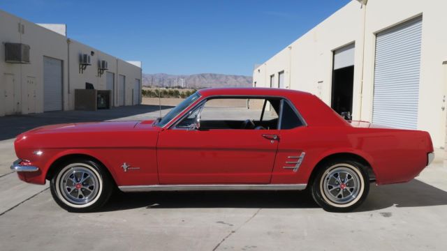 1966 Ford Mustang 289 C CODE! P/S! CANDYAPPLE RED! CLEAN! NEW PAINT! - photo 4